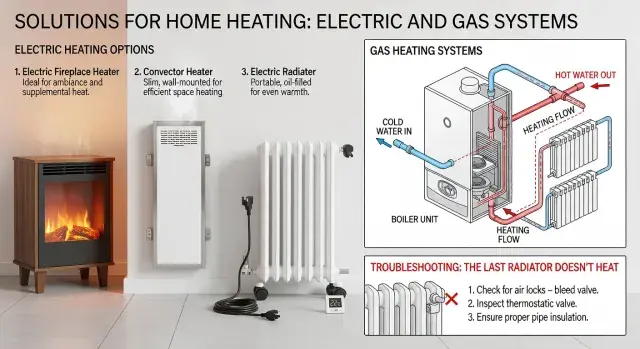 Rešenja za grejanje doma: električni i gasni sistemi